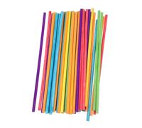 VOSAREA 100Pcs Natural Hardwood Rhythm Sticks for Educational Percussion Instruments Colorful Wooden Beat Sticks for Early Music Learning and Group Activities