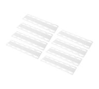 VOSAREA 100pcs PVC Hanging Tabs Self Adhesive Sticker Display Hooks for Stable Installation and Suspend Light Commodities in Supermarkets and Retail Stores