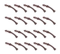 VOSAREA 100pcs Realistic Artificial Fruit Plastic Stems for DIY Craft Projects and Seasonal Decorations, Lightweight Plastic Fruit Simulation Stems with Easy to Attach Design for Christmas