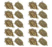VOSAREA 100pcs Retro Copper Virgin Mary Pendant Charms for DIY Jewelry Making and Embellishing, for Party Decorations and Key Chain Accessories