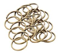 VOSAREA 100pcs Vintage Metal Circular Keychain Rings Heavy Duty Golden Split Key Rings for Quick Keychain Changes and DIY Friendly Jewelry Crafting Accessories, Suitable for Professional