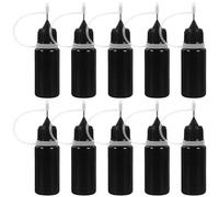 VOSAREA 10ml Plastic Squeeze Bottles Reusable Glue Dispenser Bottles for Precise Liquid Dispensing 20pcs with Stainless Steel for DIY Crafts and Small Quantity Applications