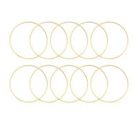 Vosarea 10pcs 20cm Dream Catcher Bamboo Ring Round Wooden Bamboo Hoop DIY Craft Tools for Decorate Bedroom Living Room