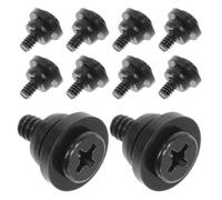 VOSAREA 10pcs 3.5 Inch Mechanical Hard Drive Screws with Shock-absorbing Design for 2.5 Inch Ssd, Metric Pan Head Machine Screws Replacement Kit for PC Fan and Nvme Drives