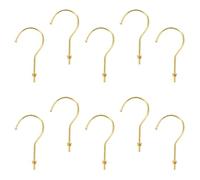 VOSAREA 10pcs Adjustable Metal Mannequin Hanger Hooks with Nut and Washers, Gold Dress Display Hooks for Mannequin Torso, Clothing Rack Accessories for Wardrobe and Photography