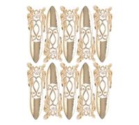 VOSAREA 10pcs Ancient Style Armor Costume Fingertip Claw Nail Rings Adjustable Metal Finger Guards for Cosplay Drama Dance Show Featuring Finger Guard Ancient Queen Fingernail and Metal