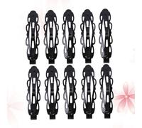 VOSAREA 10pcs Black Metal Hair Clips for Barrette Set Classical Simple Design Stylish and Nice-looking Patterns Stops Hair being Messy