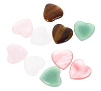 VOSAREA 10pcs Crystal Heart Ornament 20mm Heart Shaped, for DIY Crafting | Crystal Hearts, Decorative Table Figure for Versatile Use, Romantic Style, Wearable Accessory, 20mm Size