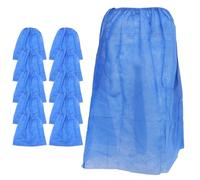 VOSAREA 10pcs Disposable Bath Skirts for Salon and Beauty Shop Use, Lightweight and Folding Non-Woven Fabric, Comfortable Wearable Bath Towel in Blue, for Salon and Wellness Use