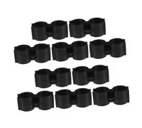 VOSAREA 10pcs Dustpan Adapter Clips Pipe Holding Clamps Strong Connection Broom Accessories for Organizing and Space-Saving Cleaning Tools Inner