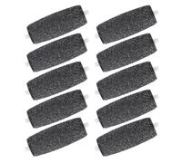 VOSAREA 10pcs Electric Foot File Replacement Heads for Callus Remover, Black Pedicure Supplies with Abrasive Grinding Wheels, Professional Foot Care Tool for Hard Skin Removal and Heel
