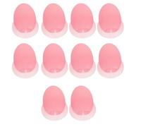 VOSAREA 10pcs Lipbrush Cover Makeup Brush Lid 0.59x0.39x0.39in Silicone Protects Bristles Saves Space Travel Outdoor Makeup Protective Cover