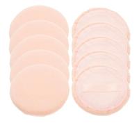 VOSAREA 10pcs Loose Powder Puff Cosmetic Tools round Pure Cotton Comfortable Makeup Experience Safe for Skin Face Makeup Supplies for Daily Use