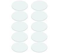 VOSAREA 10pcs round Flat Glass Watch Glasses Laboratory Beakers Cover Accelerate Evaporation Not Easy to Deform for Chemistry Classroom Testing Institution