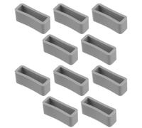 VOSAREA 10pcs Silicone Watch Band Loops Grey for Most Watches 22mm | Replacement Rings, Wear Resistant Silicone, Grey Finish, Suitable for Old or Worn Straps on Most Watches