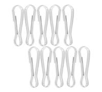 VOSAREA 10pcs Stainless Steel Spring Hooks 30mm Metal Clasp Hooks for Pet Hammock Buckle Bird Feeder Hanging Animal Accessories