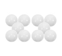 VOSAREA 10pcs White Acrylic Roulette Wheel Game Balls for 12-16 Inch Roulette Wheels, Precision Design with Multiplayer Compatibility, for Party Entertainment and Home Parties