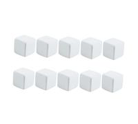 VOSAREA 10pcs White Calcium Blocks for Reptiles and Fish, Safe and Healthy Synthetic Mineral Cubes for Daily Feeding and Fish Tanks, Turtle Tank Grinding Stone for Freshwater Turtles
