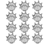 VOSAREA 12pcs Crown Candy Boxes Large Capacity Plastic Decorative Party Supplies for Birthday Parties and Shower Elegant Appearance Multifunctional Candy Holders