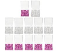 VOSAREA 12pcs Eyelash Storage Box Plastic Lash Case for False Eyelash and Fake Lashes with Stable Performance and Simple Chic Style for Female Friends