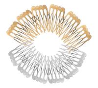 VOSAREA 12pcs Hair Styling Side Combs for Women Elegant Hair Accessories for Prom Birthday Dating in Silver and Gold Firm Hold