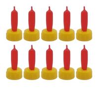 VOSAREA 12pcs Lamb Feeding Bottles with Milk Drink Nipples Livestock Feeding Accessory for Sheep Goat Farm Animal Nursing Supplies