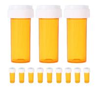 VOSAREA 12pcs Pp Compact Pill Holder Travel Medicine Pill Organizer Small Container for Medicines for Travel, On-the-go