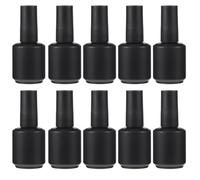 VOSAREA 12pcs Small Nail Polish Container Glass Bottles 15ml Leak-proof Refillable Nail Varnish Bottles with Brush for Manicure Lovers