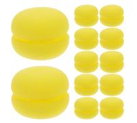 VOSAREA 12pcs Sponge Roller Hair Styling Tool 1.97x1.97x2.17 Inch Does Not Hurt Hair Convenient to Carry for Women and Daily Hairdressing