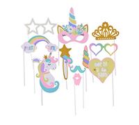 VOSAREA 12pcs Unicorn Photo Props Unicorn Selfie Props Birthday Party Supplies Party Photo Accessories Shower Booth s s Booth s Animal