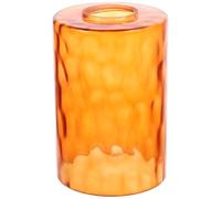 VOSAREA 15cm Stone Pattern Glass Lamp Shade Cylinder Shade for Pendant Lights Wall Sconces Living Room Table Lamps Removable Orange Light Fixture Cover