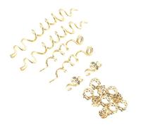 VOSAREA 16pcs Zinc Alloy DIY Hair Braiding Rings Hair Extension Ring No Tools Required for Beard Braids Daily Life DIY