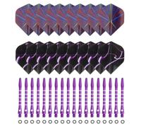 VOSAREA 18 Sets Aluminum Alloy Dart Shafts Accessories Set