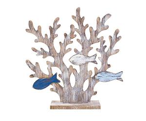 VOSAREA 1Pc coral tree ornaments nautical desktop decor nautical fish decor Desktop Sea Fish figurines faux artificial coral beach gifts Wood seaside tropical beach vintage