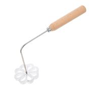 VOSAREA 1pc Youdunzi Mold De Baking Lifting Tool Mini Waffle Funnel Cake Ring Radish Mold s Kit Strainer Swedish Rosette Wind Fritters Fried Silver Aluminum Alloy