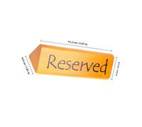 VOSAREA 1pcs Reserved Table Tent Sign Double Sided Reserved Sign 5.97x1.81x1.65in Pine Wood Lightweight Safe for Hands Simple Practical Design for Weddings and Business Talks
