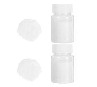 VOSAREA 2 Bottles White 1.5mm DIY Flocking Powder for Handmade Dolls, Figurine Decoration, and Craft Projects, 10g Each, Soft Material Flock for School and Home Art Use