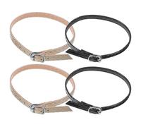 VOSAREA 2 Pairs of Adjustable Heel Straps for High Heels Female Shoe Strap Artificial Leather and Metal Material Anti-loose for Women Fixing