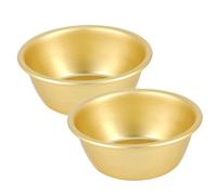 VOSAREA 2 Pcs Korean Rice Wine Bowls 12cm Aluminum Hot Wine Storage Bowls Without Handle for Home, Restaurant, and Outdoor Use