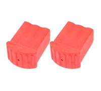 VOSAREA 2 Pcs Red Rubber Ladder Protective Covers with Anti-slip Engineering Ladder Pads for Home and Workshop Use