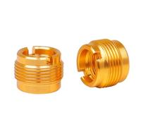 VOSAREA 2 Pcs Threaded Connecting Screw Screw Adapter Special Design Fine Craftsmanship Sturdy Not Easy to Damage Microphone Clips Golden Stainless Steel for Microphone Stand