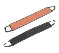 VOSAREA 2 Pieces Reusable Back Tanning Lotion Applicator with Handles Washable Self Tanning Lotion Applicator for Adult Back Brown-Edged Flocked for Bathing