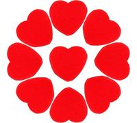 VOSAREA 20 Pairs Red Sponge Heart Magic Props Soft Magician Accessories for Stage Performance and Family Bonding Fun Entertainment with Parent Interaction