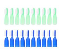 VOSAREA 20 Pcs Portable Toothbrush Finger Toothbrush 2.95x0.79x0.79in Soft Plastic Material Resistant to Wear Prevents Self- for Incarcerated Individuals in Correctional Facilities