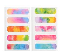 VOSAREA 200pcs Adhesive Bandages Hemostatic Patches Pe Waterproof Breathable High Elasticity Stretch Conform to Wounds Injured Caring Bandages for Wound Care Suitable for Babies and Ages