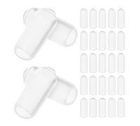 VOSAREA 200pcs Headband End Caps Rubber End Tips Suitable for Most 6mm Headbands Secure Fit Long Time Use Hair Accessories Replacement for DIY Projects