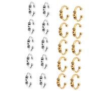 VOSAREA 20pcs DIY African Braid Hair Clips Set Small Vintage-style Hairpins in Antique Silver and Gold Hair Accessories for Braided Hairstyles