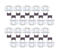VOSAREA 20pcs L-Shaped Spring Clips for Downlight Fixtures, Iron Material Embedded Concealed Design, Prevents Bracket Loosening and Allows Quick Assembly, for Office and Commercial Spaces