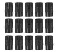 VOSAREA 20pcs Plastic Volume Control Knobs for Mixer and Mixer Board, Compact Potentiometer Rotary Dial Knobs with Indicator Marked, Quick Installation for DIY Electronics and Sound