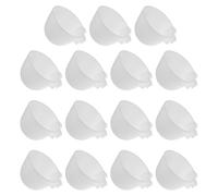 VOSAREA 20pcs Thickened Pigeon Feeding Cups round Bottom, Poultry Bird Feeder Water Bowl for Cage Use, Sturdy Pigeon Food and Drinking Container